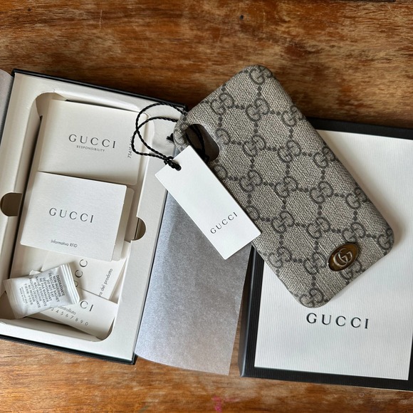 Gucci Ophidia Tessuto iPhone Monogram X/XS Case NEW WITH BOX - Picture 14 of 14
